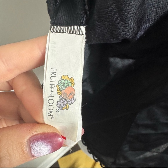 Vintage Elegant Black Women's Camisole Top satin with lace trim goth whimsy 38 - Picture 5 of 6